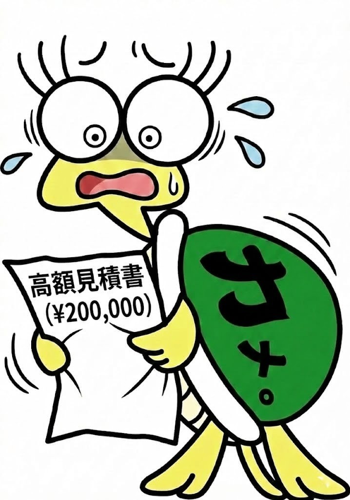 他社での高額請求に困る様子