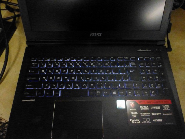 msi �m�[�gPC �����\��