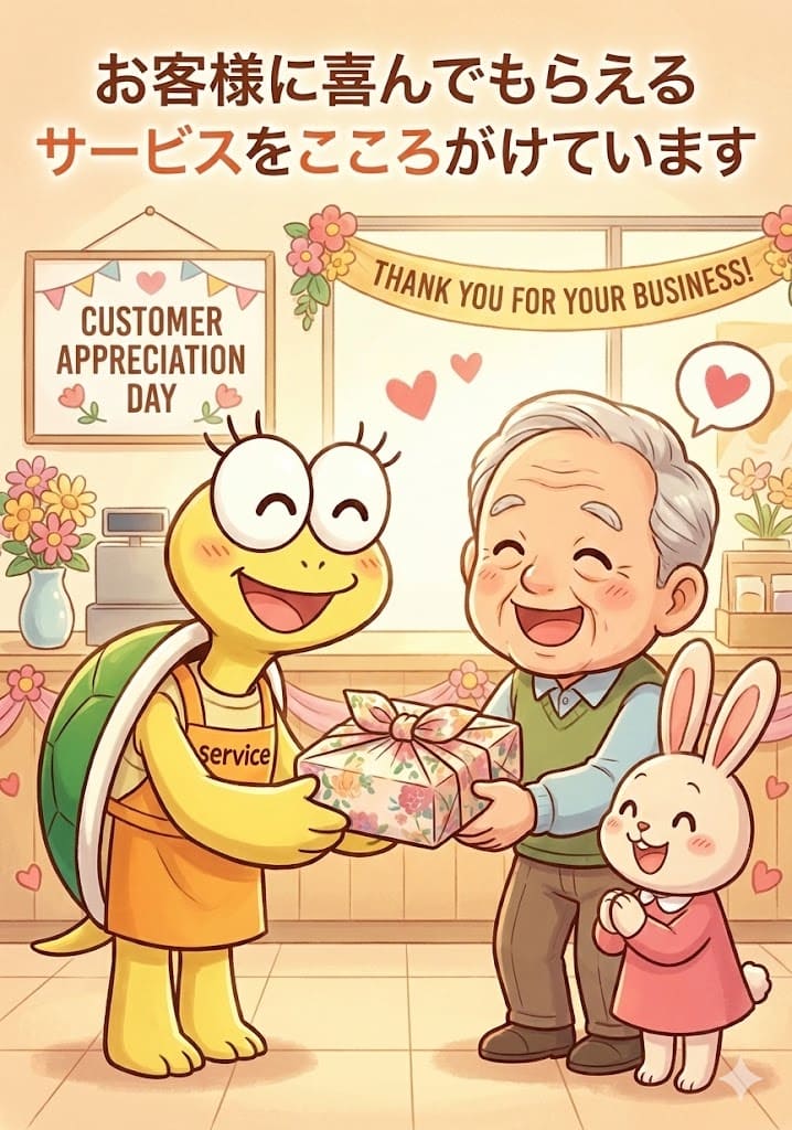 亀丸お客様のため