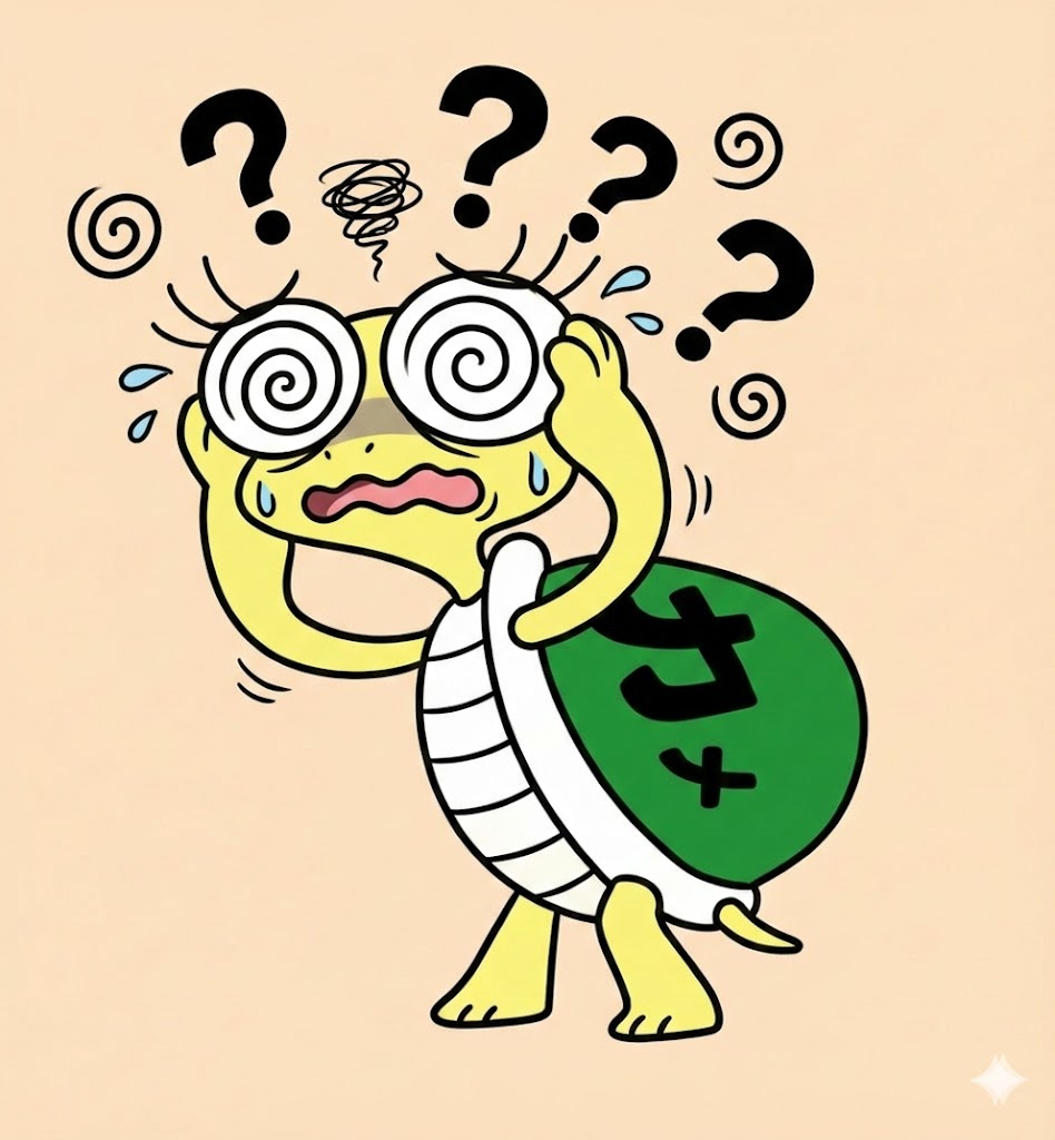 亀丸迷う－考える画像