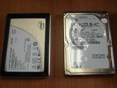 CF-R9 SSDに交換