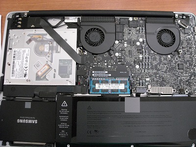 macbookpro SSD交換画像1
