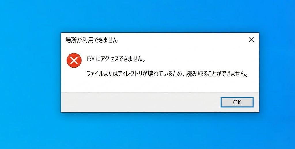 ディレクトリが壊れています