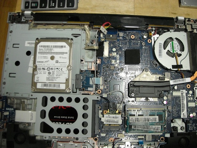 lenovoノート　SSD交換の画像