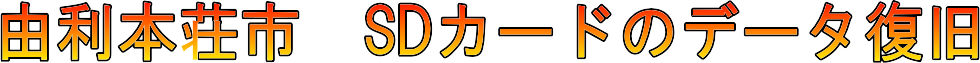 由利本荘市のSDカードのデータ復旧
