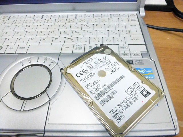 東芝ノートのHDDからの救出画像