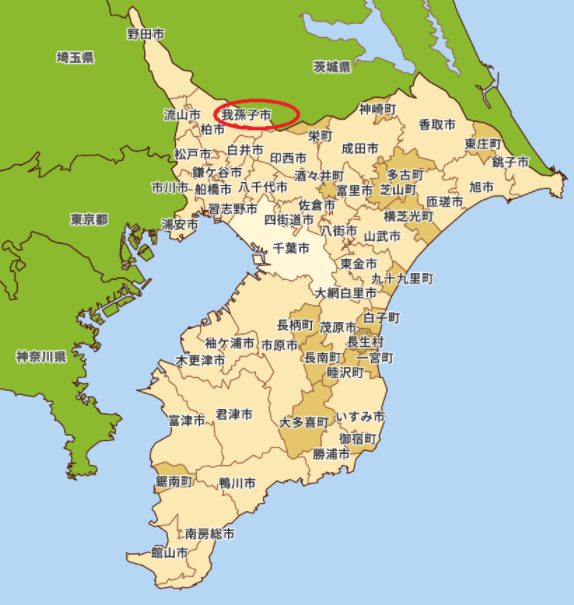 我孫子市地図