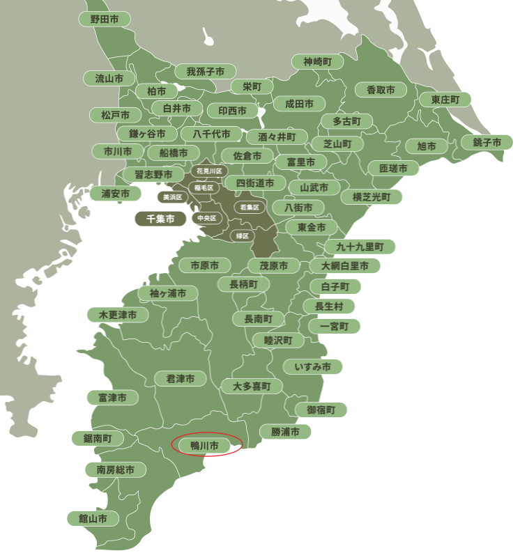 鴨川市地図