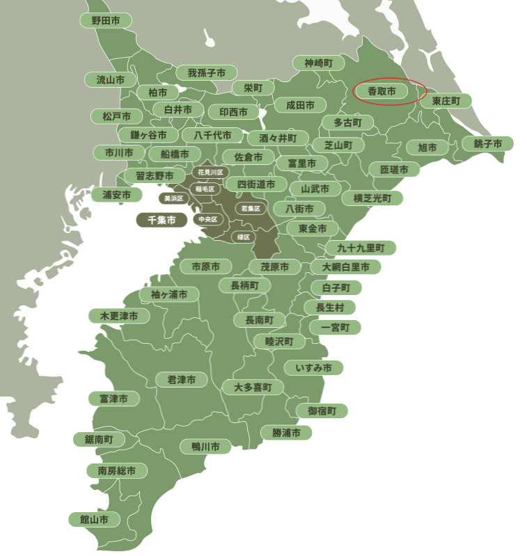 香取市地図