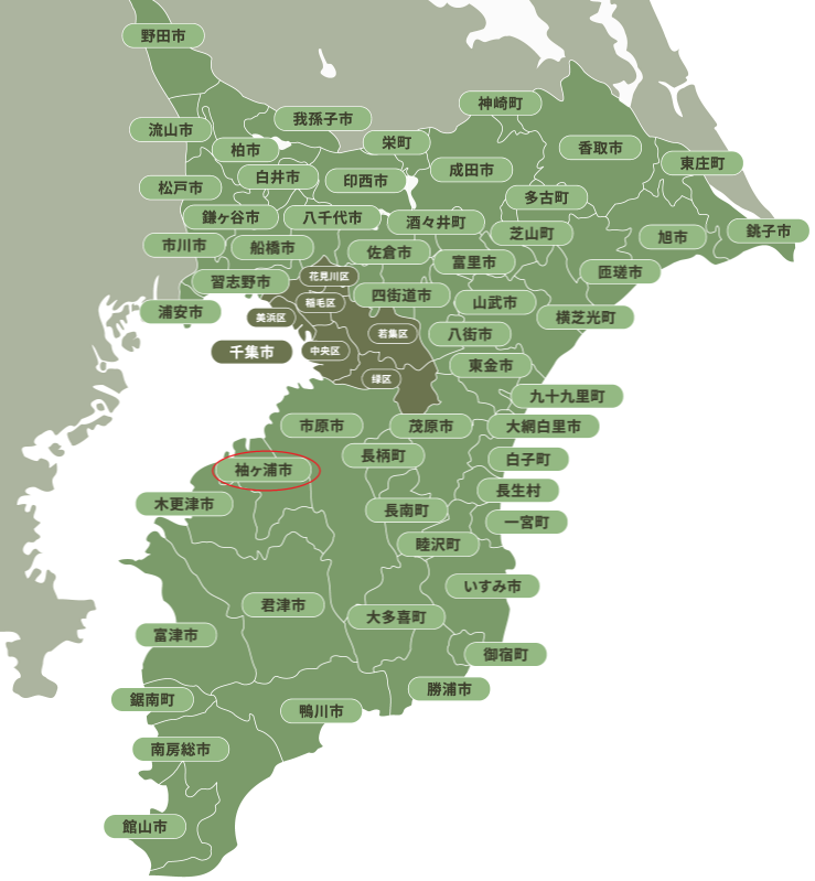 袖ヶ浦市地図