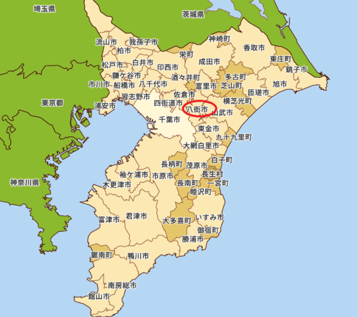 八街市地図