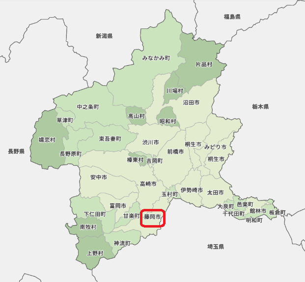 藤岡市地図