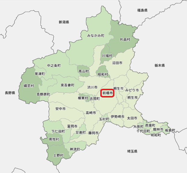 前橋市地図
