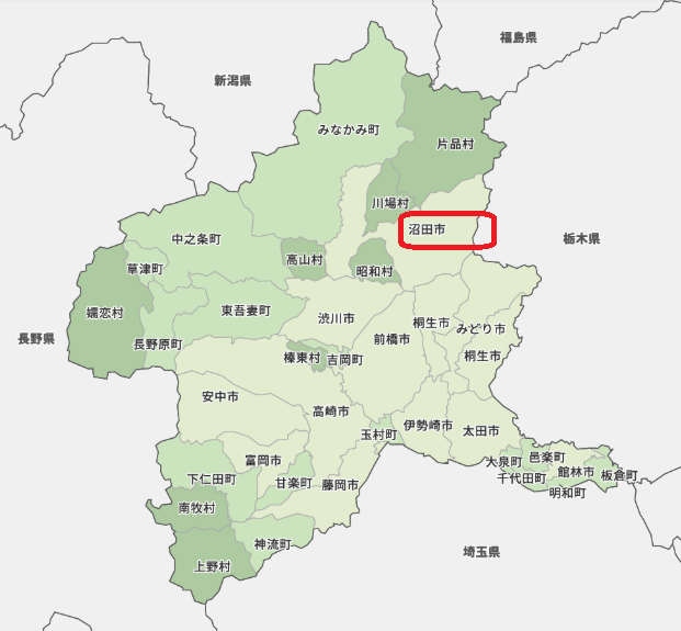 沼田市地図