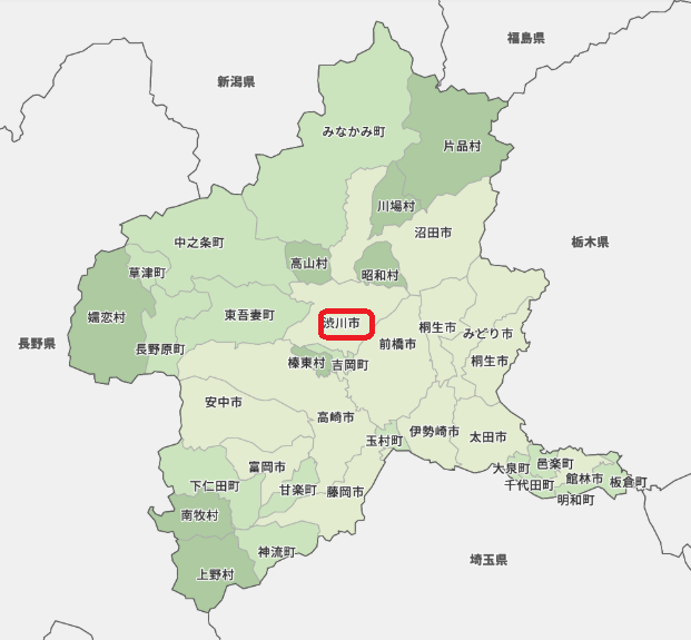 渋川市地図