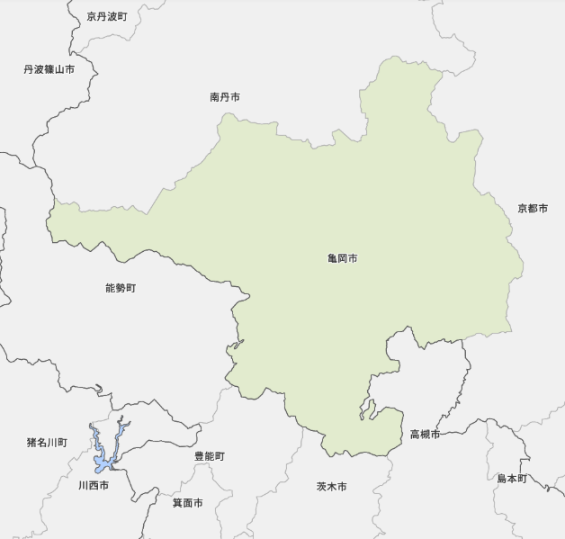 亀岡市地図