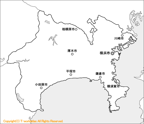 神奈川県地図