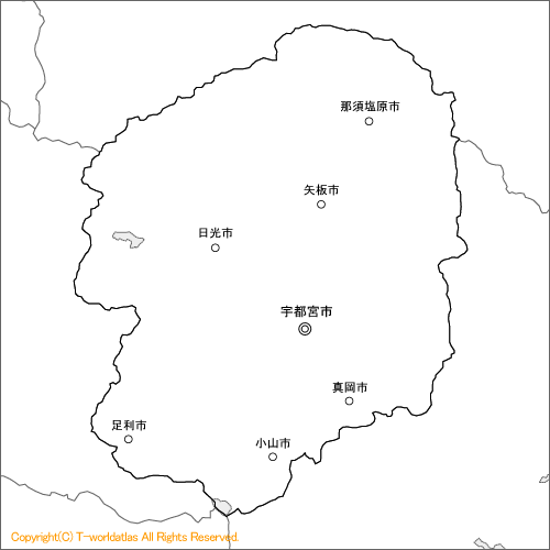 大田原市地図