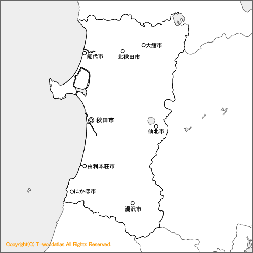 秋田県地図