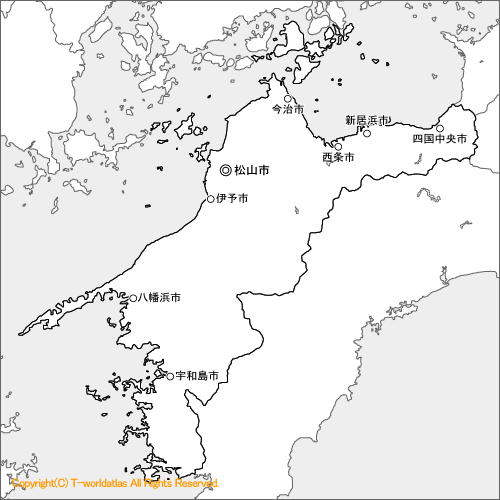 愛媛地図