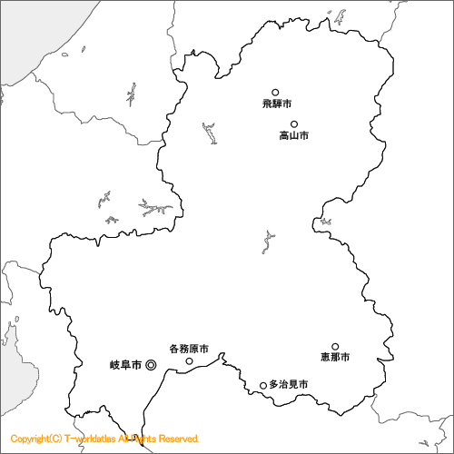 岐阜県地図