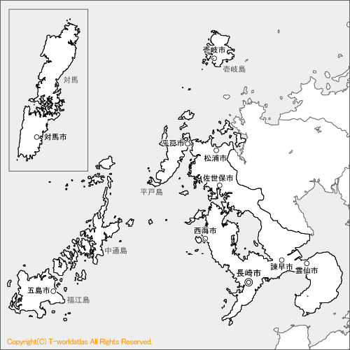 長崎県地図