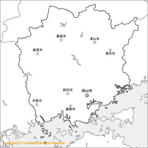 岡山地図