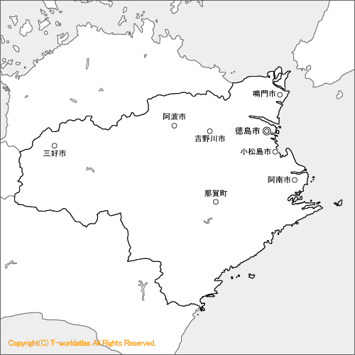 徳島地図