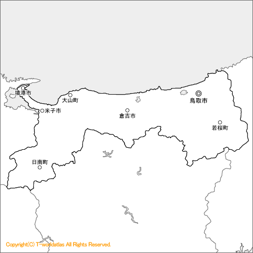 鳥取県地図