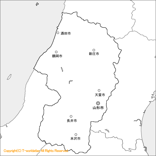 山形県地図